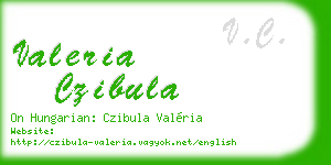 valeria czibula business card