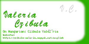 valeria czibula business card